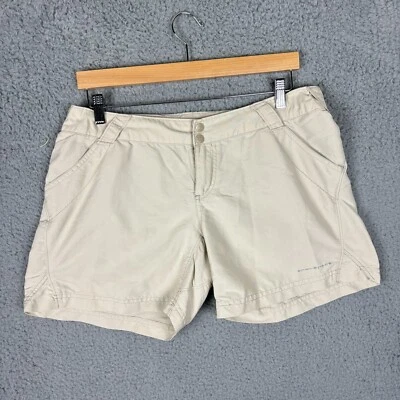 Pantalones Cortos Columbia PFG Omnishade Active Para Mujer Beige Grande Pesca al Aire Libre Foto 1 de 4