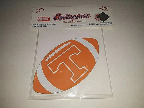 Tennessee Volunteers Football Magnet 7" x 4"  (set of two ) Cover