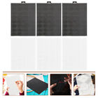  6 Pcs Embroidery Mesh Pieces Plastic Jewelry Holder Vinyl Woven Placemat