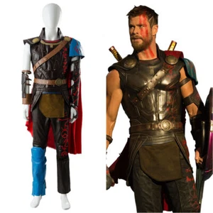 The Avengers Thor 3 Ragnarok Arena Gladiator Cosplay Costume Outfit Battle Suit - Picture 1 of 48