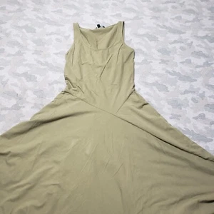 Lauren Ralph Lauren Dress Womens Medium Green Sleeveless Maxi - Picture 1 of 11
