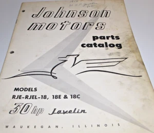 Reproduction Johnson 1956 RJE-18 RJEL-18 18E & 18C Parts Catalog REPRINT.. - Picture 1 of 5