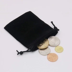 5 pz borsa regalo in velluto morbido cordino matrimonio gioielli festa borse - Foto 1 di 15