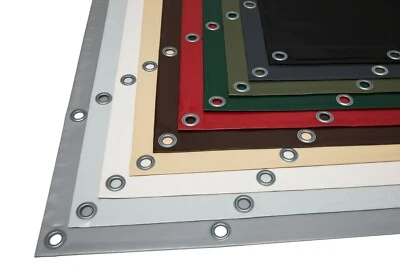 ANKO PLANEN LKW PVC Plane Meterware oder mit Ösen, Premium beschichtet, 950 g/m², Industrie