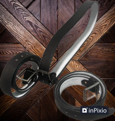 Cinturón de Vestir para Hombre Correa de Cuero Genuino Ajustable Elegante Casual Foto 1 de 2