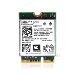 Killer AX1650i WLAN WIFI 6 Bluetooth 5.0 Mini modulo PCI scheda di rete Intel - Foto 1 di 5