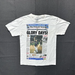 Vintage 2006 Detroit Tigers AL Champions T-Shirt Medium Newspaper Page Graphic - Picture 1 of 6
