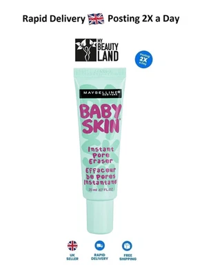 Maybelline Baby Skin Instant Pore Eraser Matte Transparent Primer, 22ml *Sealed* - Image 1 of 4