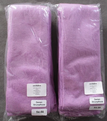 2 Stück Damen Baumwolle Strickstrumpfhose Strumpfhosen Pink 52/54 Neu - Bild 1 von 4