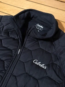 Cabelas ECWCS Stand Hunter Merino Wool Primaloft Base Top Men’s Black Large Zip - Picture 1 of 10