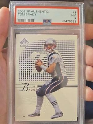 2002 SP Authentic - Tom Brady #1 - Image 1 of 2