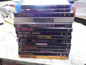 (14) Arnold Schwarzenegger DVD Lot: (4) Terminator Predator Running Man Commando - Picture 1 of 1