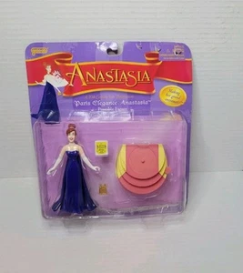 Figurina Galoob 1997 Anastasia Paris Elegance Poseable - NUOVA! (SCATOLA DANNEGGIATA!) - Foto 1 di 14