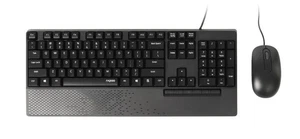 Rapoo NX2000 keyboard Mouse included Universal USB QWERTY English Black, Blue... - Picture 1 of 1