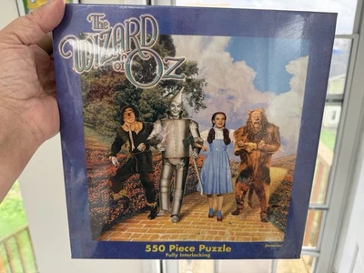 Vintage 1999 Wizard Of Oz Puzzle 550 Piece Pressman Toy Corp Sealed - Image 1 of 2