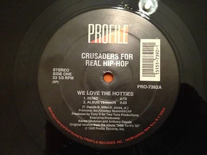 CRUSADERS FOR REAL HIP HOP - WE LOVE THE HOTTIES - 12" Single '93 US Import - NM - Picture 1 of 6