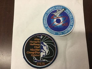 NASA Action Collectors Series Bordado Patch Lot Misión STS-75 y STS-94 - Imagen 1 de 3