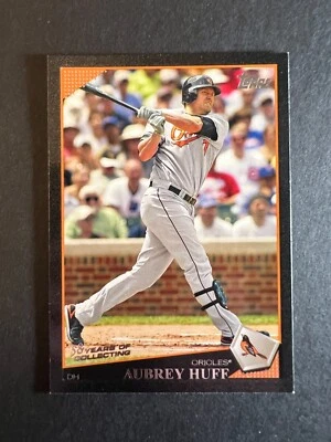 2009 Topps Black /58 Aubrey Huff #45  - Image 1 of 2