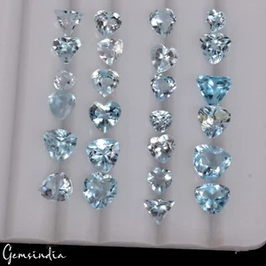 ¡¡Exclusivo!! Anillo Topacio Azul Natural Calidad AAA Tamaño 4-6mm Corte Mezcla Piedras Preciosas 25 Piezas - Imagen 1 de 8