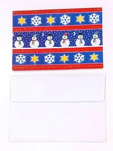 3 Winter Holiday Snowman Cards With Silver Foil Lined Envelopes by Design @ FSG - Picture 1 of 4