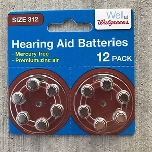 Walgreens Size 312 Hearing Aid Batteries (11 ct.) Expire April 2022 Opened - Picture 1 of 3