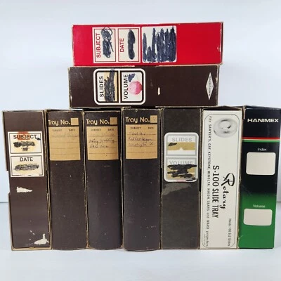 9 Rototray Carousel 100 Slide Trays 2"X2" for Projector Slides Sawyers Gaf Etc. - Image 1 of 4