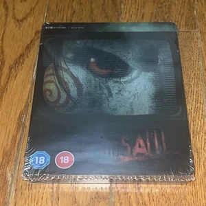 Saw 4k 2-Discs Bluray UK Steelbook Slipcover NEW - Picture 1 of 3