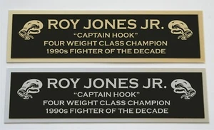 ROY JONES JR NAMEPLATE FOR SIGNED AUTOGRAPHED TRUNKS GLOVE PHOTO DISPLAY CASE - Picture 1 of 2
