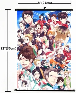 Anime Haikyuu high school volleyball Wall Poster Scroll Home Decor Cosplay 1475 - Picture 1 of 1