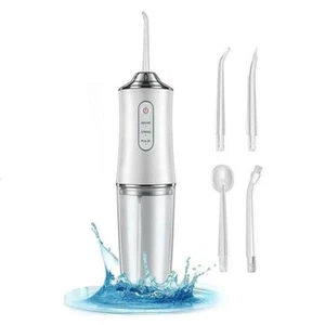 Idropulsore dentale professionale portatile pulizia denti orale + 4 ugelli 6886 - Foto 1 di 4