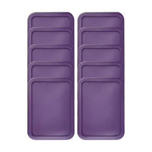Ersatzdeckel für 3 Tassen Pyrex Abdeckung Rechteckig (5,75" x 7,75") LILA (10er Pack) - Bild 1 von 1