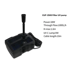 Clarifier Media All in one Pump + filter + UVC + Fountain 1000LPH 9W UV - Picture 1 of 14