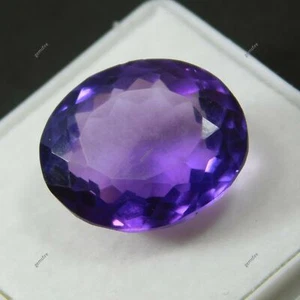 Piedras preciosas sueltas de topacio natural de 8 quilates púrpura forma ovalada certificadas brasileñas AA++ - Imagen 1 de 11