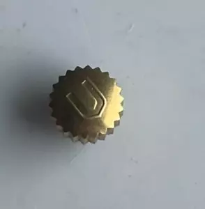 NOS Universal Geneve Shield Gold Crown ø 5.2mm - Imagen 1 de 5