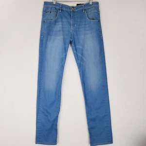 Jeans Gabba Para Hombres 34X34 Súper Azul Nerak Ajustados Pierna Recta Elastizados Denim Informal - Imagen 1 de 12