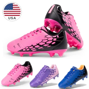 DREAM PAIRS Boys Girls Soccer Football Cleats Lightweight Shoes Little/Big Kid - Picture 1 of 23