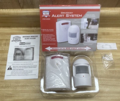 Bunker Hill Comp. Wireless Security Alert System 93068 400ft Range 433 MHz White - Image 1 of 4
