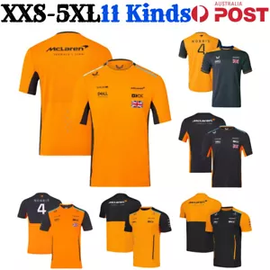 Mens 2024 Racing Team T-shirt Short Sleeve Tee Shirt Tops Boy Cycling Costume AU - Picture 1 of 25