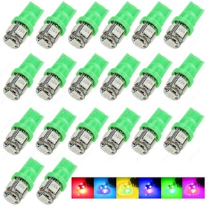 20 x Green 5SMD LED Dome Map Wedge RV Light Bulbs 168 194 T10 W5W 2821 921 +TOOL - Picture 1 of 7