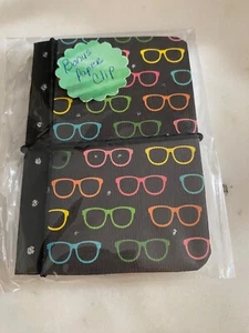 BRAND NEW HANDCRAFTED MINI COMPOSITION NOTEBOOK EYE GLASSES PLUS BONUS PAPERCLIP - Picture 1 of 2