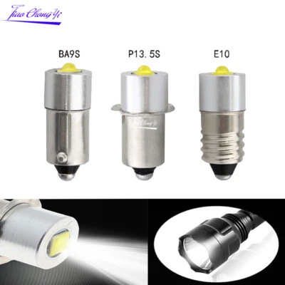 3W 6-24V P13.5 E10 BA9S LED Flashlight light Bulb High Bright LED Emergency - Image 1 of 4