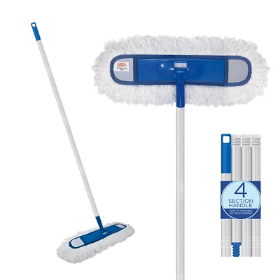 360 Degree Flexible 18'' Dust Mop - Fiber Washable Head Aluminum Handle by LOLA - Image 1 of 4