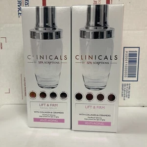 Clinicals By Spa Scriptions Lift & Firm Facial Serum 1.7oz Lot Of 2 - Picture 1 of 1