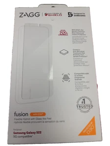 ZAGG InvisibleShield Fusion mit D30 Displayschutzfolie für Samsung Galaxy S22 5G - Bild 1 von 2