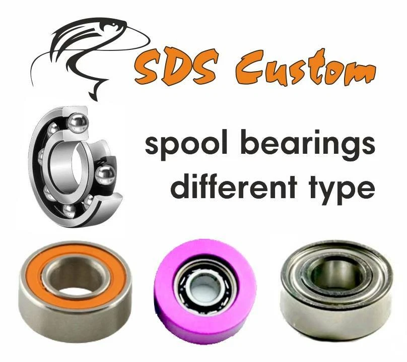 SDS CUSTOM FOR FISHBAND BAITCASTING REEL SPOOL BEARINGS DIFFERENT TYPE