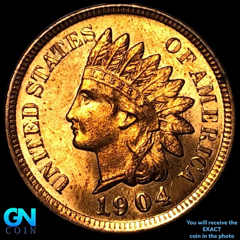 1904 Indian Head Cent Penny  #E4863 Cover