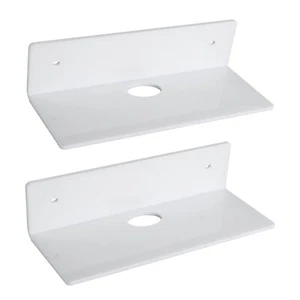 Acrylic Floating Shelves for Wall Decor White M9 - Picture 1 of 5