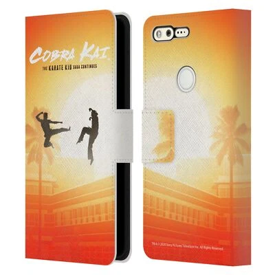 OFFICIAL COBRA KAI GRAPHICS LEATHER BOOK WALLET CASE COVER FOR GOOGLE PHONES - Image 1 of 4