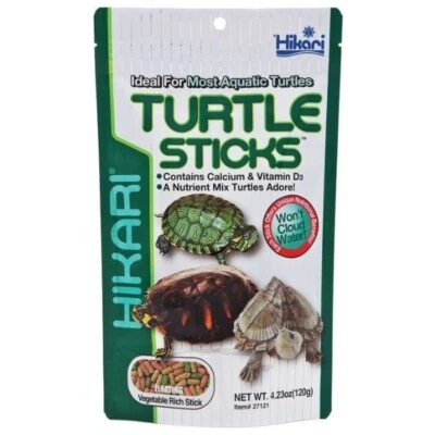 Hikari Turtle Food Sticks 120g Aquatic Turtle Terrapin Aquarium Reptile Calcium
