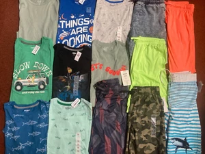 Boys HUGE Size 14-16 SPRING & SUMMER Clothing Lot Outfits OLD NAVY NEW - Picture 1 of 10